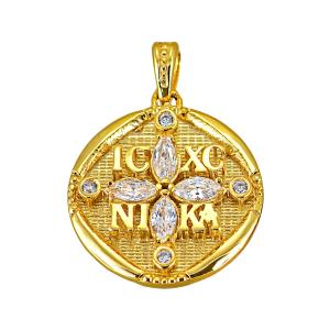 ΚΩΝΣΤΑΝΤΙΝΑΤΟ SENZIO Collection Κ9 Κίτρινο Χρυσό με Πέτρες Ζιργκόν 3LAV.PE453 - 37279