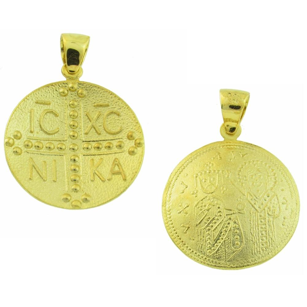 CHRISTIAN CHARMS Handmade Double Sided Senzio Collection from K9 Yellow Gold 01.505.K9