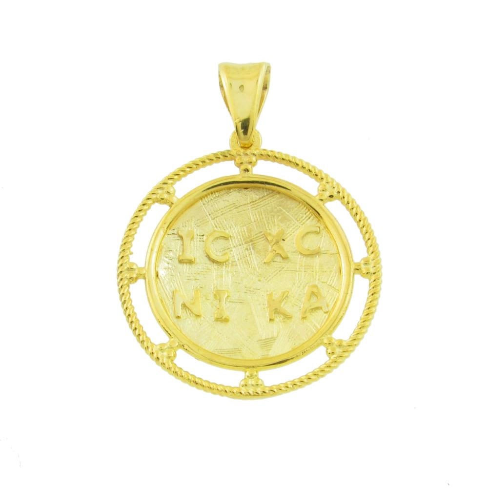 CHRISTIAN CHARMS Amulet Hand Made SENZIO Collection K9 Yellow Gold 01-572.K9