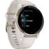 GARMIN Venu 2 Plus Smartwatch 43.6mm Cream Gold Stainless Steel Bezel with Ivory Case and Silicone Band 010-02496-12-6