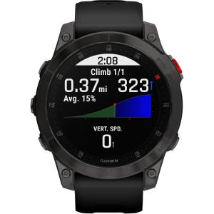 GARMIN Epix Sapphire Smartwatch 47mm Titanium Carbon Gray DLC with Black Band 010-02582-11 - 8444