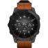 GARMIN Epix Sapphire Smartwatch 47mm Titanium Carbon Gray DLC with Chestnut Leather Band 010-02582-30 - 0