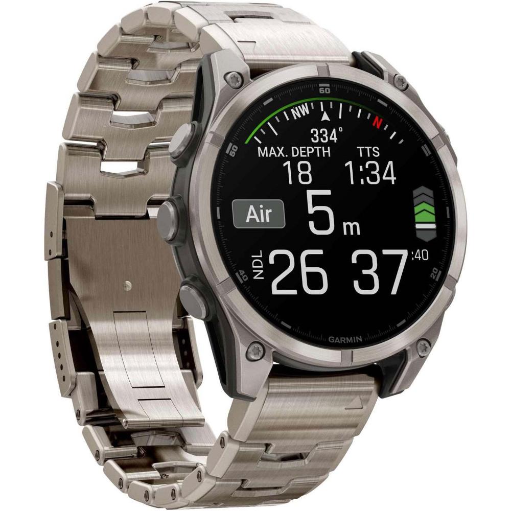 GARMIN Fenix 8 Amoled Sapphire Titanium Edition 47mm with Titanium Bracelet 010-02904-40