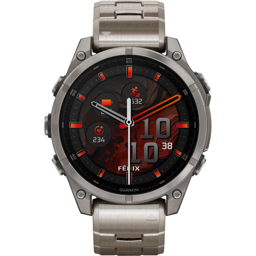 GARMIN Fenix 8 Amoled Sapphire Titanium Edition 47mm with Titanium Bracelet 010-02904-40