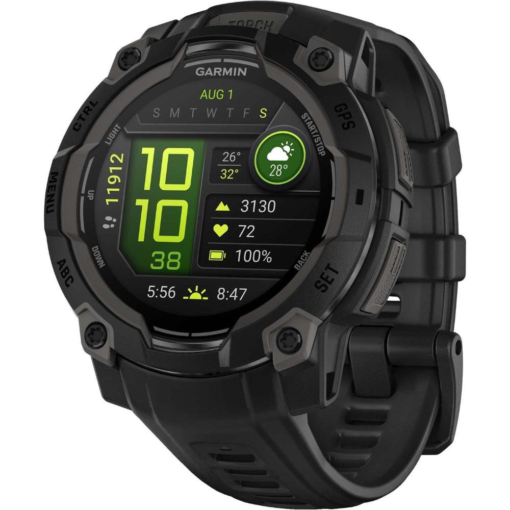 GARMIN Instict 3 AMOLED 45mm Black with Black Silicone Band 010-02936-00