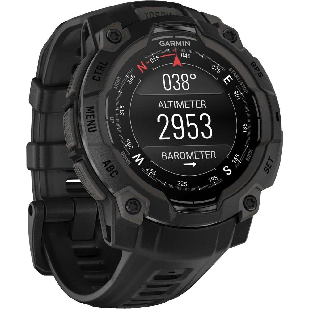 GARMIN Instict 3 AMOLED 45mm Black with Black Silicone Band 010-02936-00