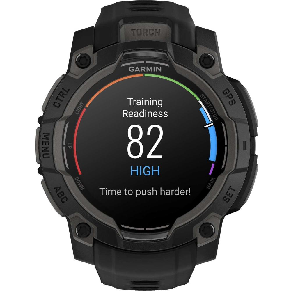 GARMIN Instict 3 AMOLED 45mm Black with Black Silicone Band 010-02936-00