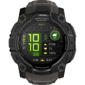 GARMIN Instict 3 AMOLED 50mm Black with Charcoal Silicone Band 010-03020-00 - 55961