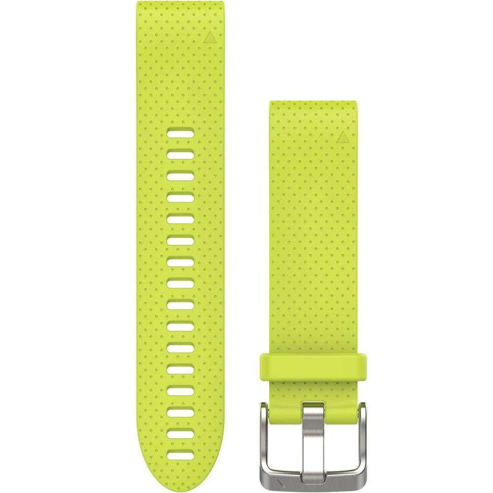 GARMIN QuickFit Bands (20 mm) Amp Yellow Silicone with Stainless Hardware 010-12491-13