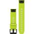 GARMIN QuickFit Bands (22 mm) Amp Yellow Silicone with Slate Hardware 010-12496-02 - 1