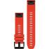 GARMIN QuickFit Bands (22 mm) Flame Red Silicone with Slate Hardware 010-12496-03-1