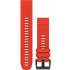 GARMIN QuickFit Bands (22 mm) Flame Red Silicone with Slate Hardware 010-12496-03 - 0