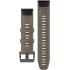 GARMIN QuickFit Bands (22 mm) Coyote Tan Silicone with Slate Hardware 010-12740-05 - 1
