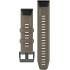 GARMIN Bands (26 mm) Coyote Tan Silicone with Slate Hardware 010-12741-04 - 1