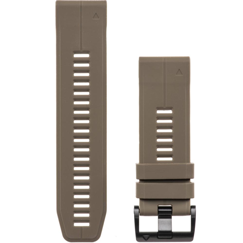 GARMIN Bands (26 mm) Coyote Tan Silicone with Slate Hardware 010-12741-04