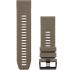 GARMIN Bands (26 mm) Coyote Tan Silicone with Slate Hardware 010-12741-04 - 0
