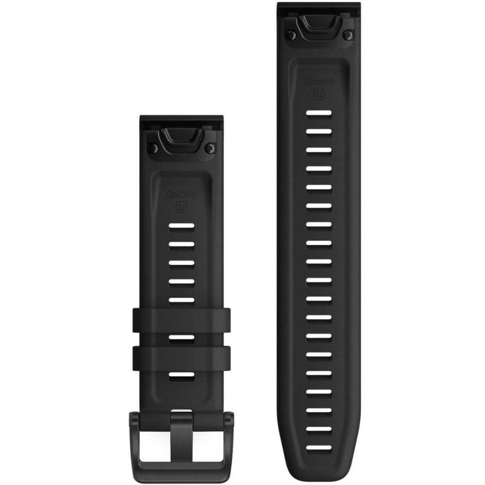 GARMIN QuickFit Bands (22 mm) Slate Gray Silicone with Slate Hardware 010-12863-00 - 2