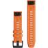 GARMIN QuickFit Bands (22 mm) Ember Orange Silicone with Slate Hardware 010-12863-01-1