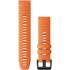 GARMIN QuickFit Bands (22 mm) Ember Orange Silicone with Slate Hardware 010-12863-01-0