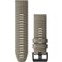 GARMIN QuickFit Bands (26 mm) Dark Sandstone Silicone with Slate Hardware 010-12864-02 - 0