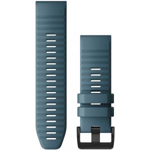 GARMIN QuickFit Bands (26 mm) Lakeside Blue Silicone with Slate Hardware 010-12864-03 - 11811