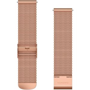 GARMIN Quick Release Bands (20 mm) 18K Rose Gold PVD Milanese Stainless Steel Bracelet 010-12924-24 - 11857