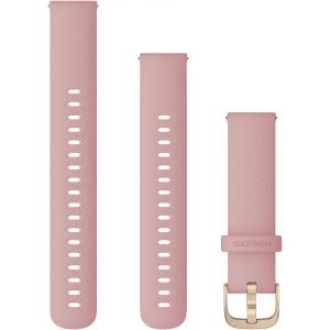 GARMIN Quick Release Bands (18 mm) Dust Rose Silicone with Light Gold Hardware 010-12932-03 - 11874
