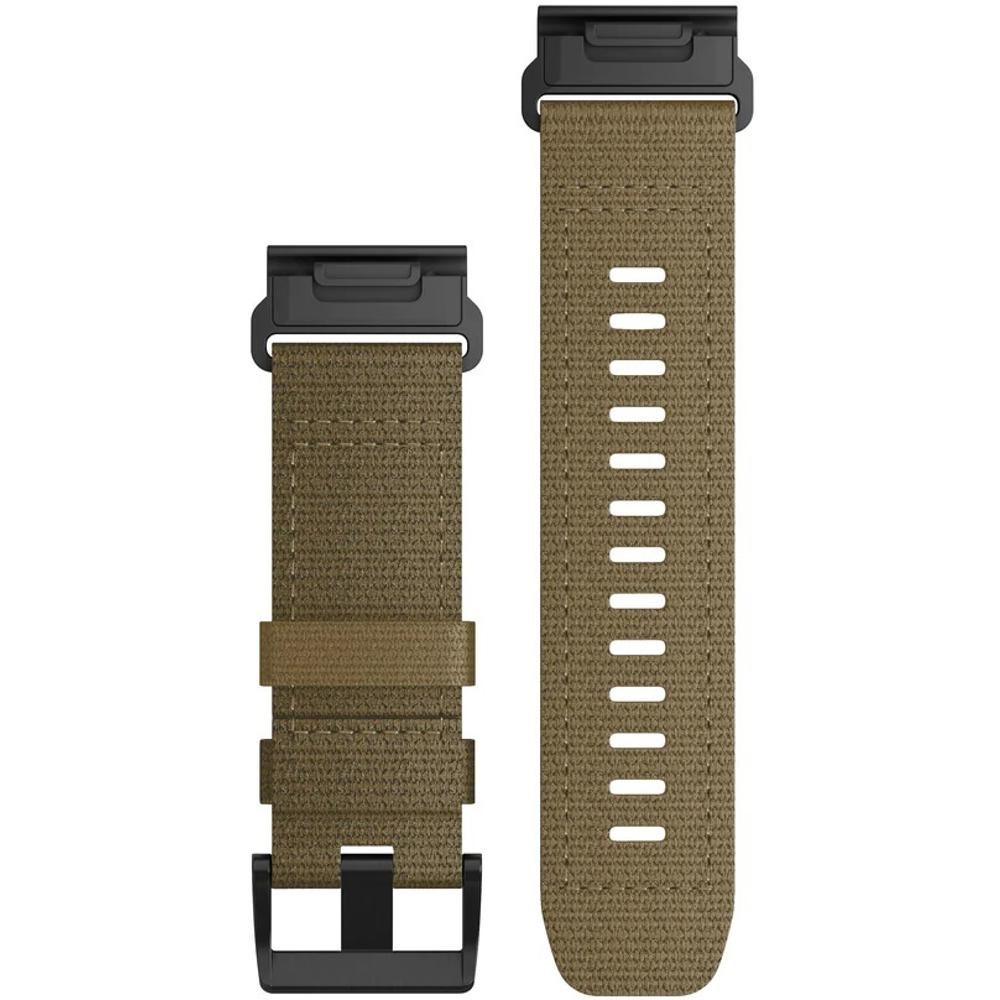 GARMIN QuickFit Bands (26 mm) Tactical Coyote Tan Nylon with Slate Hardware 010-13010-11