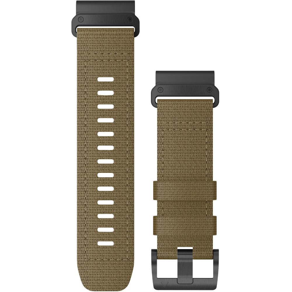GARMIN QuickFit Bands (26 mm) Tactical Coyote Tan Nylon with Slate Hardware 010-13010-11