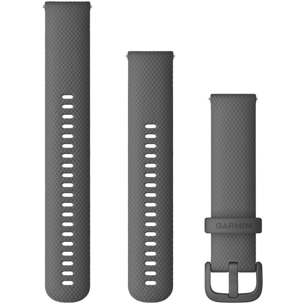 GARMIN Quick Release Bands (20 mm) Shadow Gray Silicone with Gray Hardware 010-13021-00