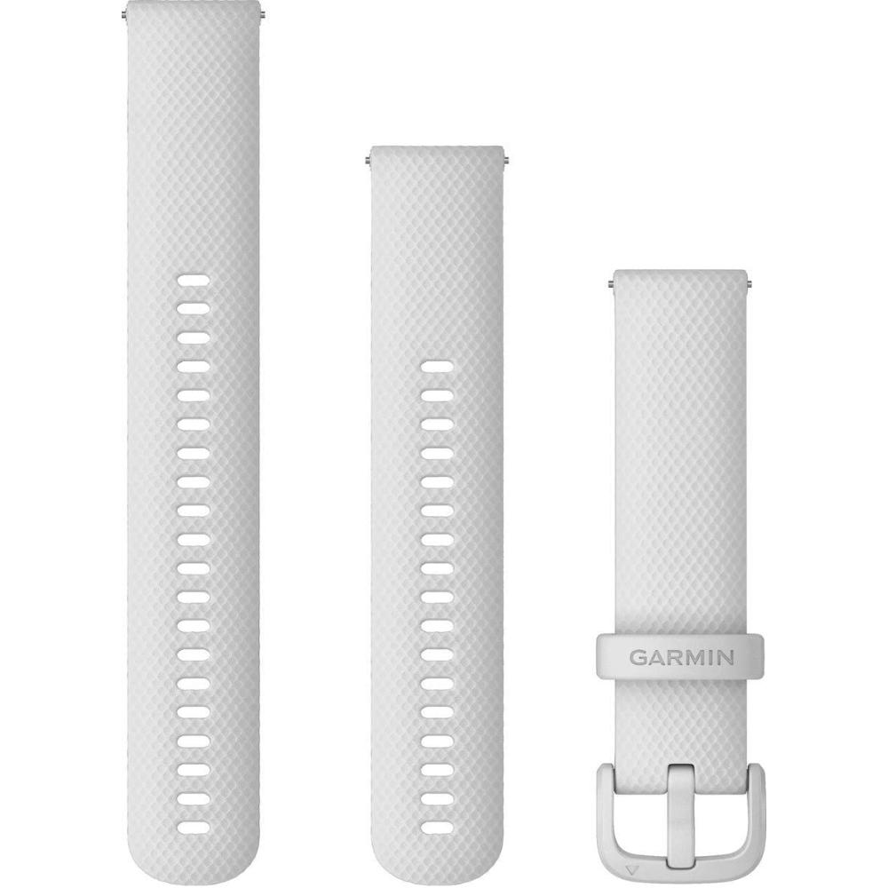 GARMIN Quick Release Bands (20 mm) White Silicone with White Hardware 010-13021-01