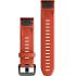GARMIN QuickFit Bands (20mm) Flame Red Silicone with Slate Hardware 010-13102-02 - 1