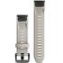 GARMIN QuickFit Bands (20mm) Light Sand Silicone with Slate Hardware 010-13102-04 - 1