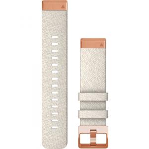 GARMIN QuickFit Bands (20mm) Cream Heathered Nylon Band With Rose Gold Hardware 010-13102-09 - 19782
