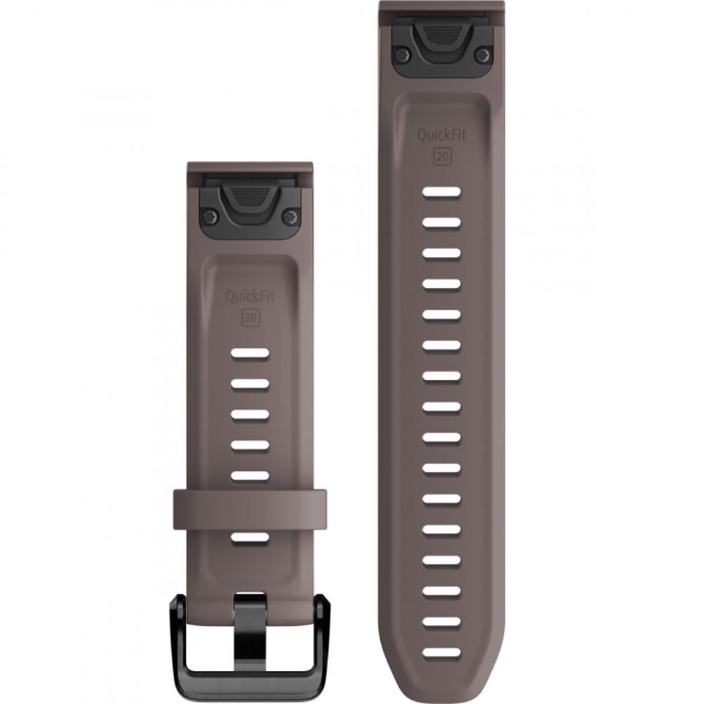 GARMIN QuickFit Bands (20mm) Shale Gray Silicone with Slate Hardware 010-13102-10