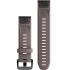 GARMIN QuickFit Bands (20mm) Shale Gray Silicone with Slate Hardware 010-13102-10 - 1