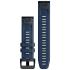 GARMIN QuickFit Bands (22mm) Captain Blue Silicone with Slate Hardware 010-13111-31 - 1