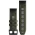 GARMIN QuickFit Bands (26mm) Moss Silicone with Slate Hardware 010-13117-03 - 1