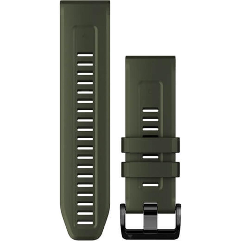 GARMIN QuickFit Bands (26mm) Moss Silicone with Slate Hardware 010-13117-03