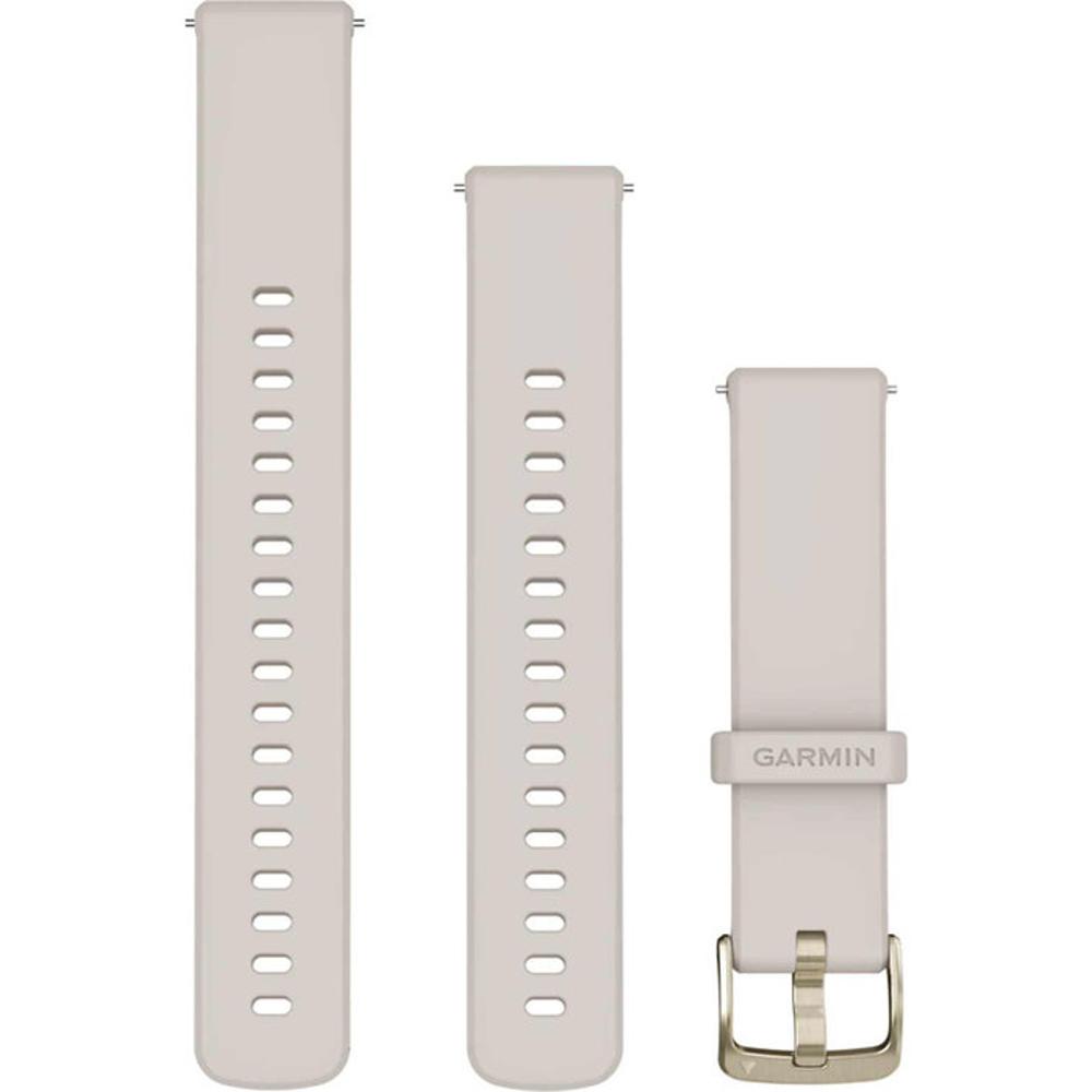 GARMIN Quick Release Bands (18 mm) Ivory Silicone with Soft Gold Hardware 010-13256-04