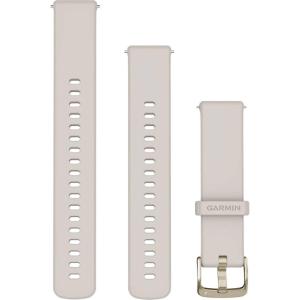 GARMIN Quick Release Bands (18 mm) Ivory Silicone with Soft Gold Hardware 010-13256-04 - 38954