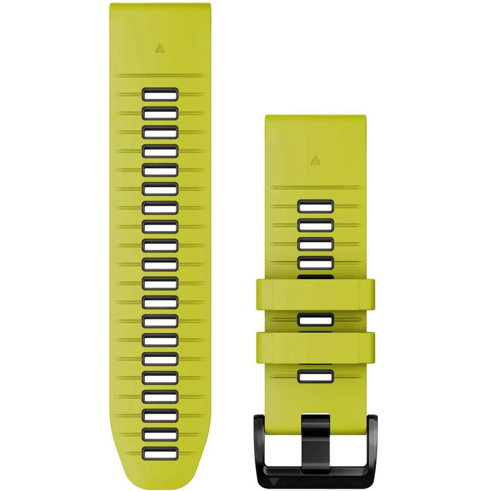 GARMIN QuickFit Bands (26 mm) Electric Lime/Graphite Silicone with Slate Hardware 010-13281-03