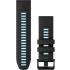 GARMIN QuickFit Bands (26 mm) Black/Cirrus Blue Silicone with Slate Hardware 010-13281-05 - 0