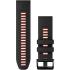 GARMIN QuickFit Bands (26 mm) Black/Flame Red Silicone with Slate Hardware 010-13281-06 - 0