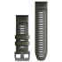 GARMIN QuickFit Bands (26 mm) Moss/Graphite Silicone with Slate Hardware 010-13281-07 - 1