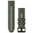 GARMIN QuickFit Bands (26 mm) Moss/Graphite Silicone with Slate Hardware 010-13281-07 - 0