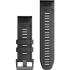 GARMIN QuickFit Bands (26 mm) Graphite Silicone with Slate Hardware 010-13281-09 - 1