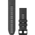 GARMIN QuickFit Bands (26 mm) Graphite Silicone with Slate Hardware 010-13281-09 - 0