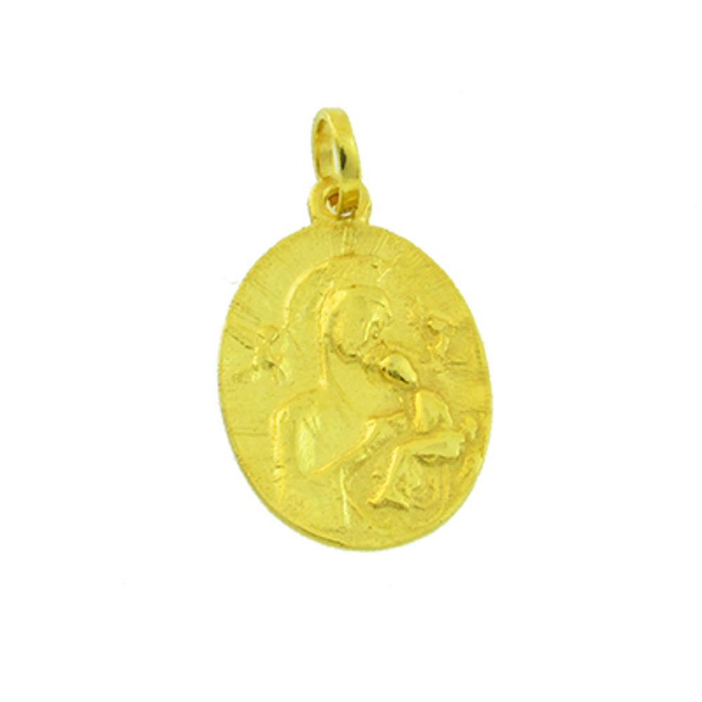 VIRGIN MARY Hand Made SENZIO Collection K9 Yellow Gold 01.443.K9