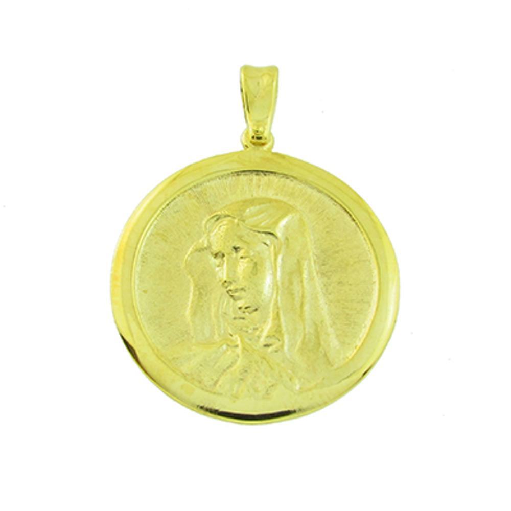 VIRGIN MARY Hand Made SENZIO Collection K9 Yellow Gold 01-456.K9